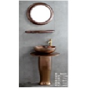 Mirror, plate and basin with pedestal 1